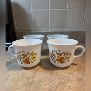 Vintage corelle Indian summer coffee cups